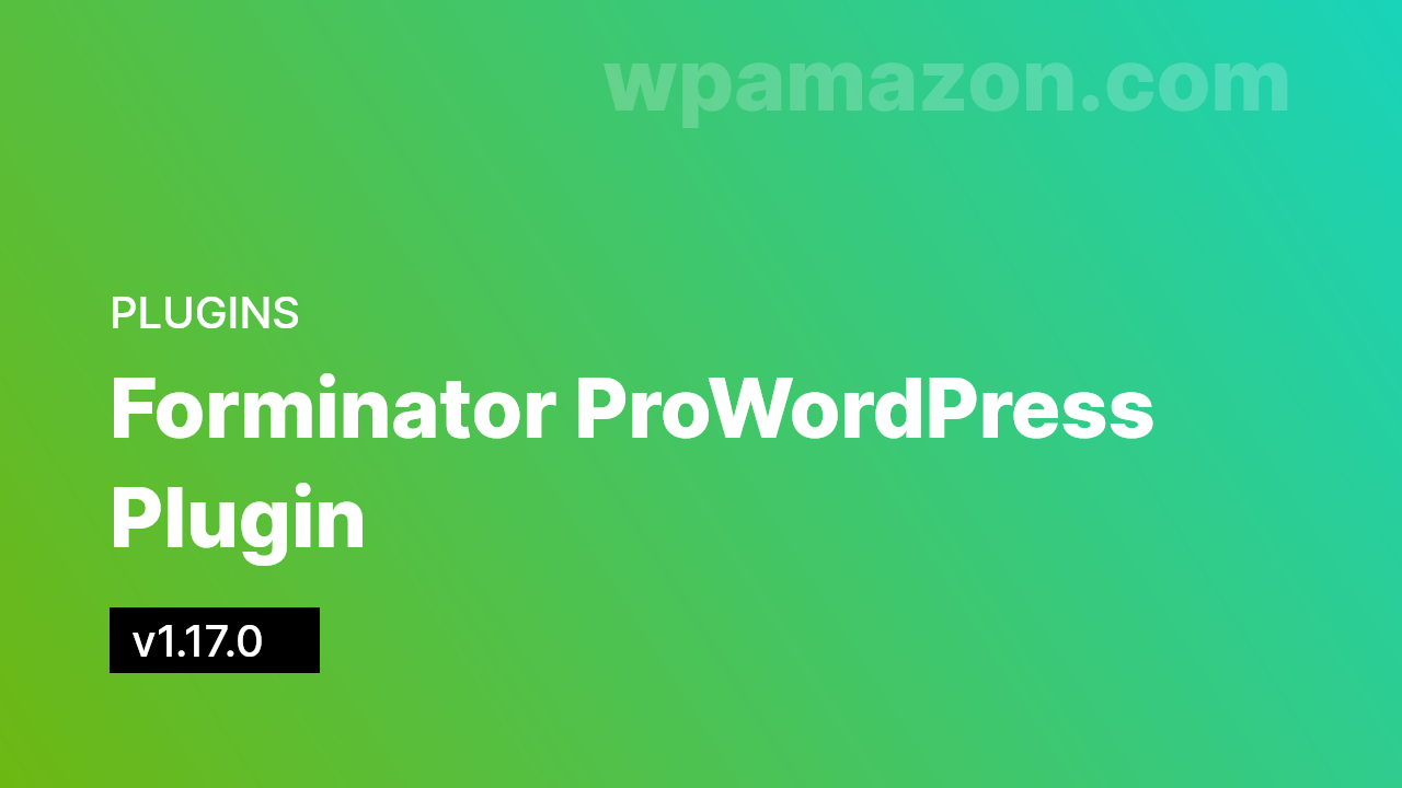 Forminator Pro v1.17.0 – WordPress Plugin