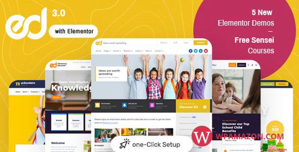 Ed School v3.12.0 – Education WordPress Theme