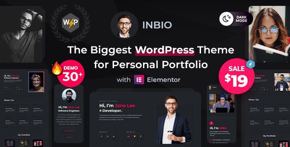 InBio v2.2.0 – Personal Portfolio/CV WordPress Theme