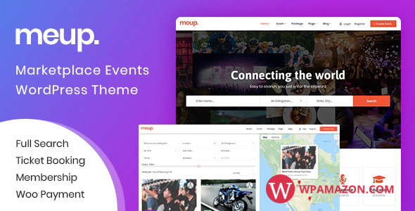 Meup v1.4.7 – Marketplace Events WordPress Theme