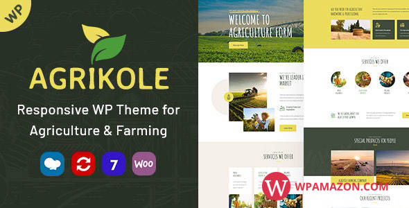 Agrikole v1.14 – Responsive WordPress Theme for Agriculture & Farming