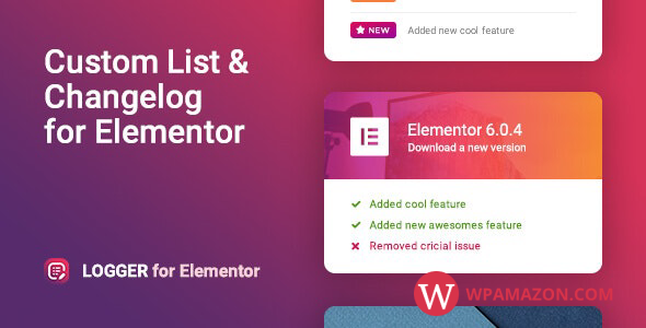 Logger v1.0.7 – Changelog & Custom List for Elementor