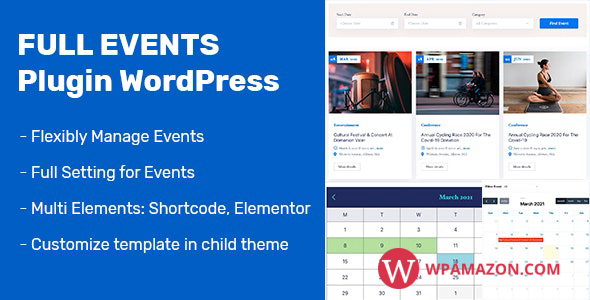 FullEvents v1.1.0 – Event Plugin WordPress