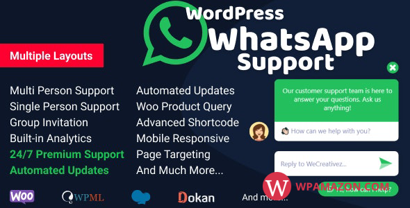 WordPress WhatsApp Support v2.3.3