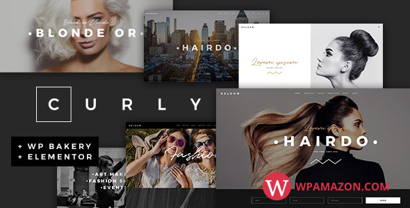 Curly v2.7 – A Stylish Theme for Hairdressers and Hair Salons