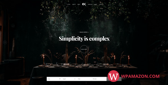 Dinex v1.0 – One Page Restaurant WordPress Theme