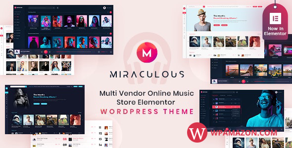 Miraculous v1.2.0 – Online Music Store WordPress Theme
