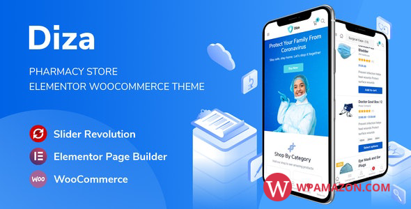 Diza v1.2.1 – Pharmacy Store Elementor WooCommerce Theme
