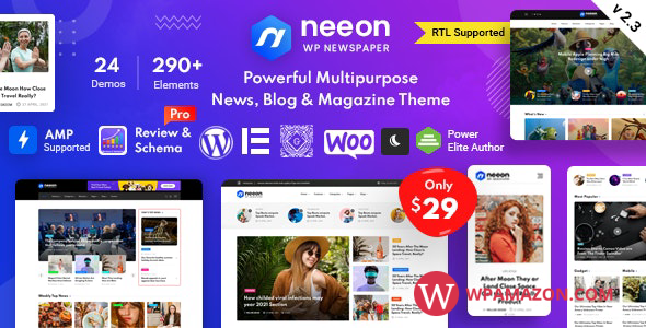 Neeon v2.0.0 – WordPress News Magazine Theme
