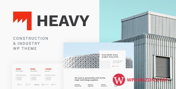 Heavy v1.0.5 – Industrial WordPress Theme