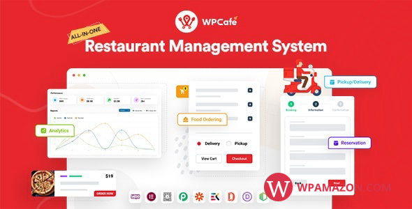 WP Cafe v2.2.6 – Restaurant Reservation, Food Menu & Food Ordering for WooCommerce