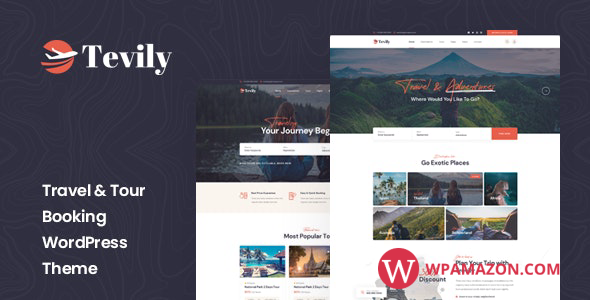Tevily v1.1.0 – Travel & Tour Booking WordPress Theme