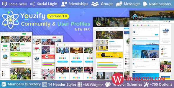 Youzify v3.3.2 – BuddyPress Community & WordPress User Profile Plugin