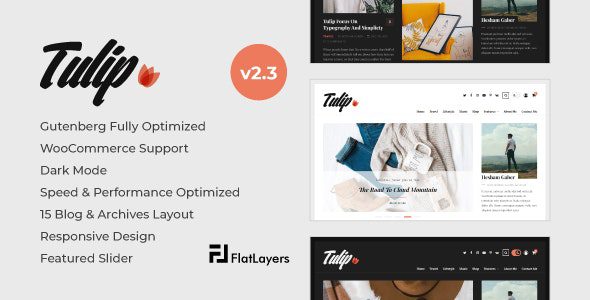 Tulip v2.3 – Responsive WordPress Blog Theme