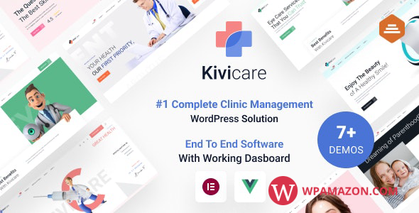 KiviCare v2.0.2 – Medical Clinic & Patient Management WordPress Theme