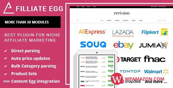 Affiliate Egg v10.3.8 – Niche Affiliate Marketing WordPress Plugin