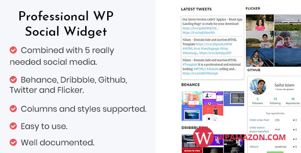 SocBundle v1.2 – Professional WP Social Widgets Plugin