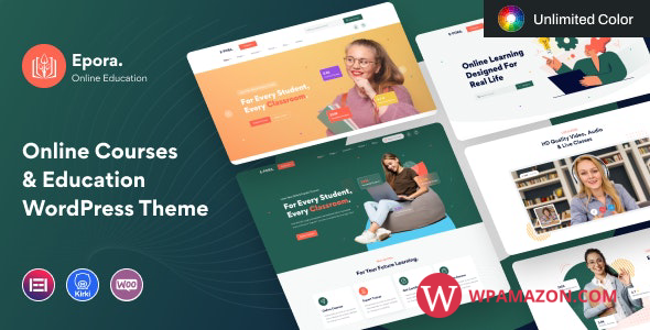 Epora v1.0.1 – Online Courses & Education WordPress Theme