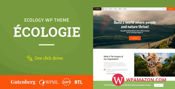 Ecologie v1.0.6 – Environmental & Ecology WordPress Theme