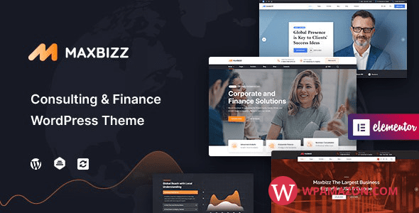 Maxbizz v1.2 – Consulting & Financial Elementor WordPress Theme