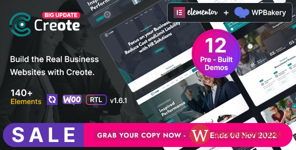 Creote v1.6 – Consulting Business WordPress Theme