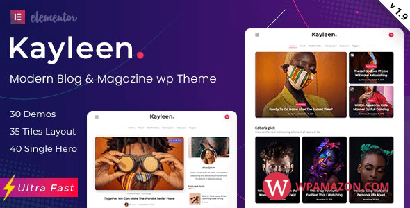Kayleen v1.9.0 – Blog & Magazine WordPress Theme