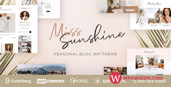 Miss Sunshine v1.0.7 – Lifestyle & Beauty Women Blog
