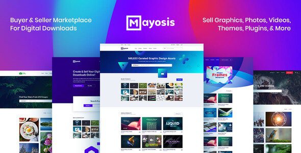 Mayosis v3.7.7 – Digital Marketplace WordPress Theme