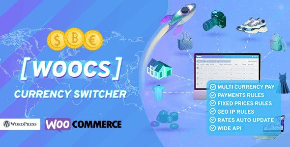 WOOCS v2.3.9 – WooCommerce Currency Switcher. Professional multi currency plugin