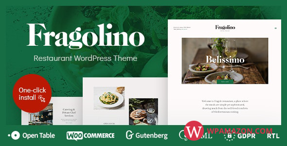 Fragolino v1.0.7 – an Exquisite Restaurant WordPress Theme