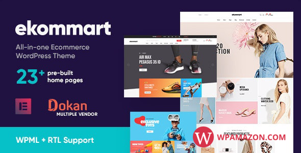 ekommart v3.8.2 – All-in-one eCommerce WordPress Theme