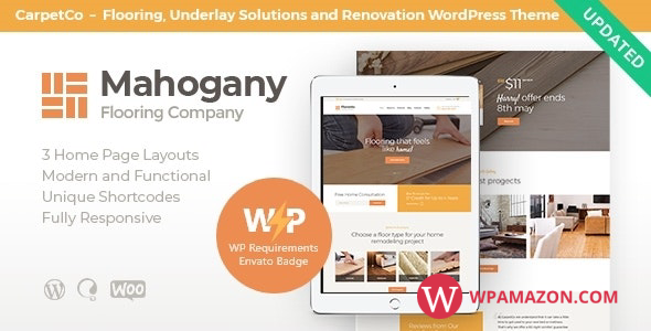 Mahogany v1.1.3 – Flooring Company WordPress Theme