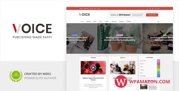 Voice v3.0.2 – Clean News/Magazine WordPress Theme
