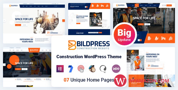 BildPress v1.2.8 – Construction WordPress Theme + RTL