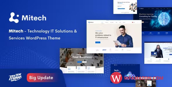 Mitech v1.7.1 – Technology IT Solutions & Services WordPress Theme