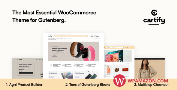 Cartify v1.1.1 – WooCommerce Gutenberg WordPress Theme