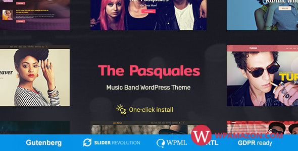 The Pasquales v1.0.8 – Music Band, DJ and Artist WP Theme