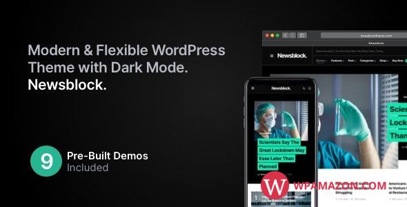 Newsblock v1.2.2 – News & Magazine WordPress Theme with Dark Mode