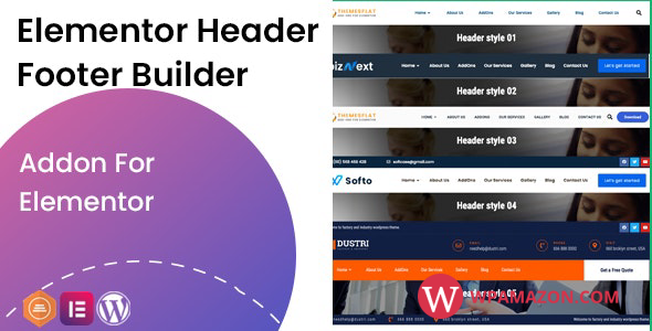 Elementor Header Footer Builder v1.0.3 – Addon