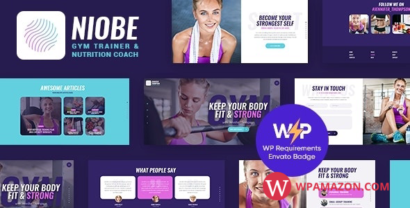 Niobe v1.1.7 – A Gym Trainer & Nutrition Coach Theme