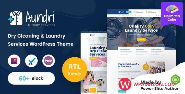 Aundri v1.0 – Dry Cleaning Services WordPress Theme + RTL