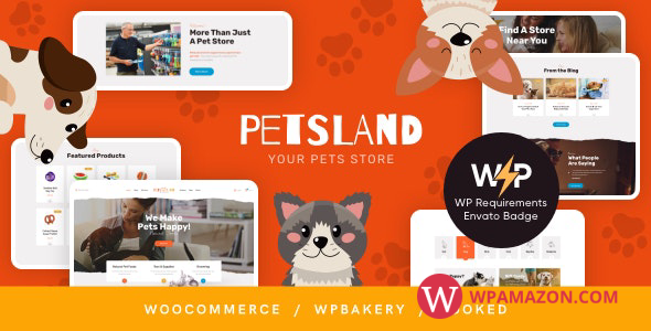 Pets Land v1.2.5 – Domestic Animals Shop & Veterinary WordPress Theme