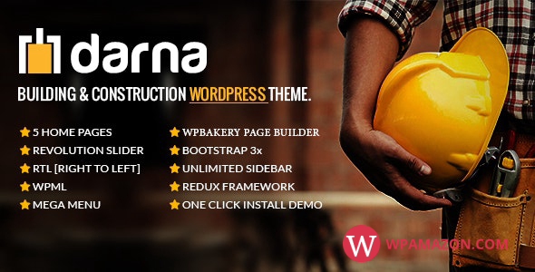 Darna v1.3.3 – Building & Construction WordPress Theme