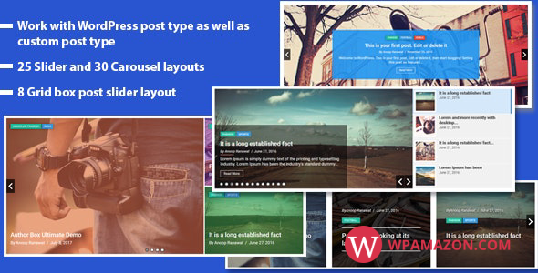 Responsive Recent Post Slider Pro plugin for WordPress v1.8