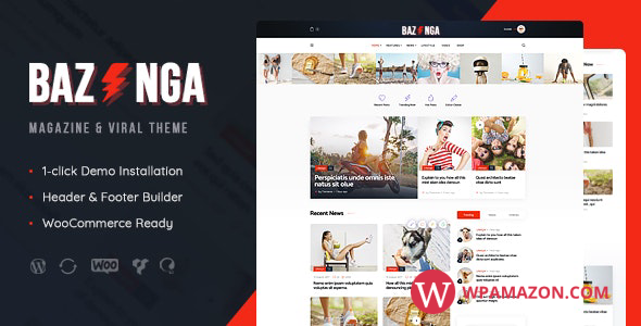 Bazinga v1.1.5 – Magazine & Viral Blog WordPress Theme