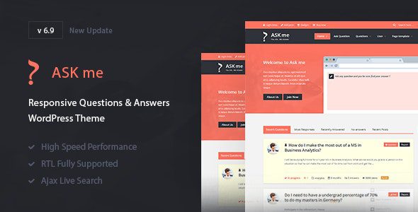 Ask Me v6.8.7 – Responsive Questions & Answers WordPress