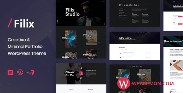 Filix v1.2.12 – Creative Minimal Portfolio WordPress Theme