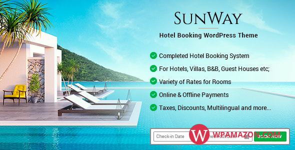 Sunway v4.8 – Hotel Booking WordPress Theme