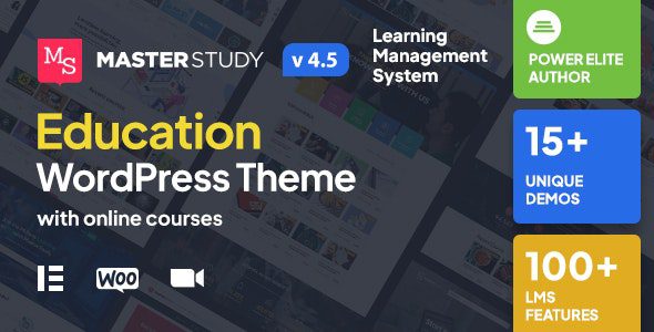 Masterstudy v4.5.8 – Education WordPress Theme