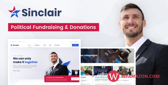 Sinclair v1.0.8 – Political Fundraising & Donations WordPress Theme
